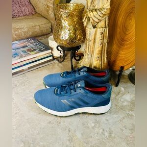 Men’s Adidas Spikeless Golf Shoes Navy Blue Size 9.5 US